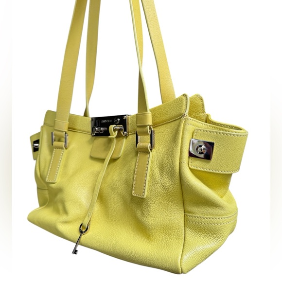 Jimmy Choo Farrah Leather Satchel Shoulder Bag - Picture 3 of 16